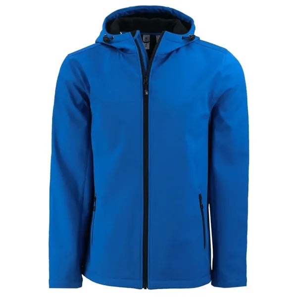 Clique Tempo Recycled Stretch Softshell Mens Full Zip Hoo...