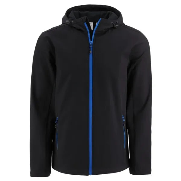 Clique Tempo Recycled Stretch Softshell Mens Full Zip Hoo...