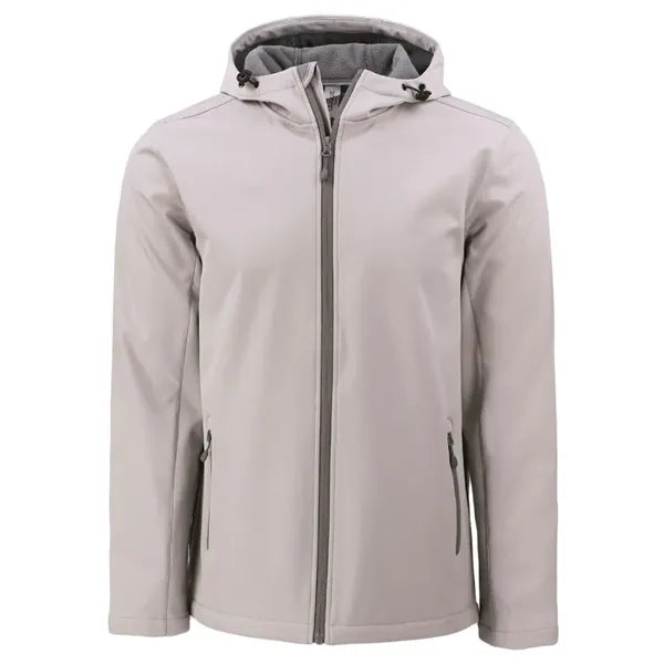 Clique Tempo Recycled Stretch Softshell Mens Full Zip Hoo...