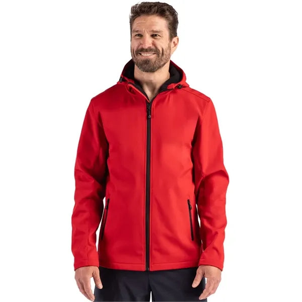 Clique Tempo Recycled Stretch Softshell Mens Full Zip Hoo...