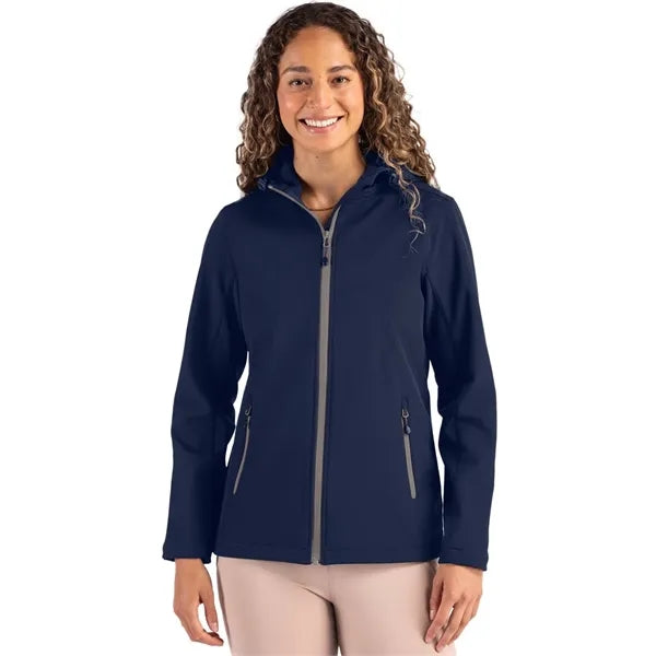 Clique Tempo Recycled Stretch Softshell Womens Full Zip H...