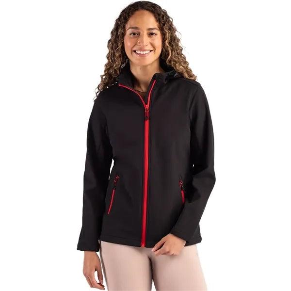 Clique Tempo Recycled Stretch Softshell Womens Full Zip H...