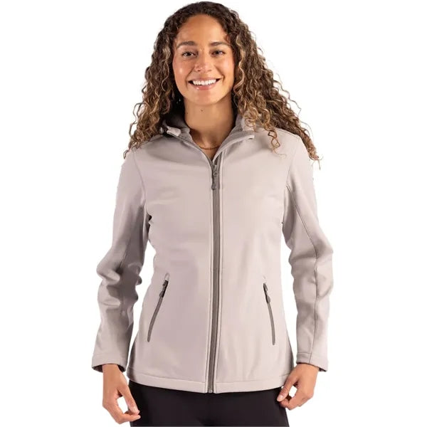Clique Tempo Recycled Stretch Softshell Womens Full Zip H...