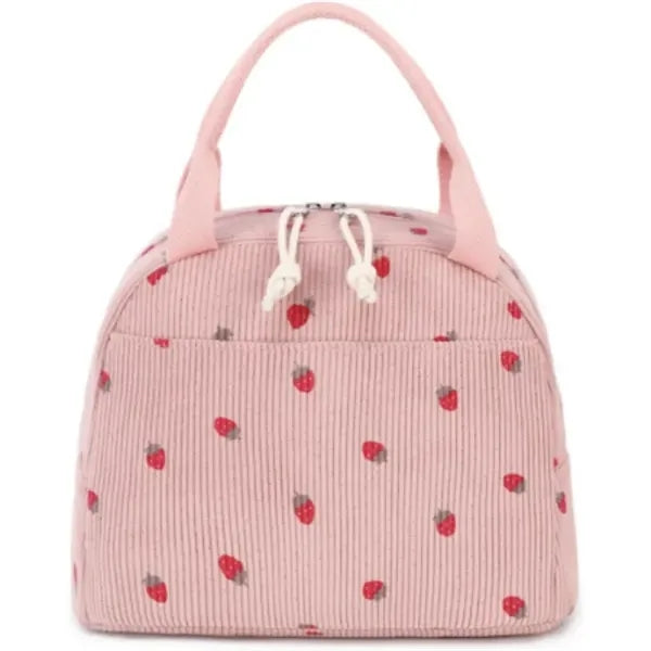 Lunch Bag for Women Men Cute Corduroy,Lunch Tote Bags