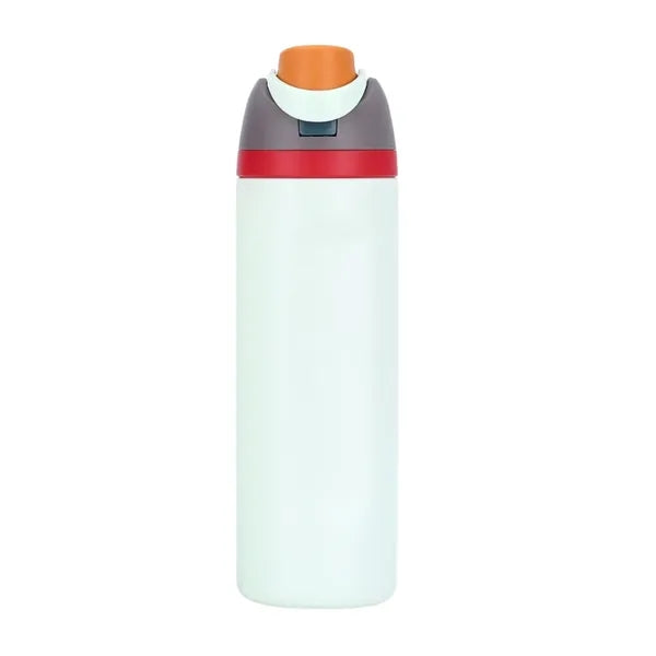 24 Oz. Vacuum Insulated Leak-Proof Water Bottle with Straw