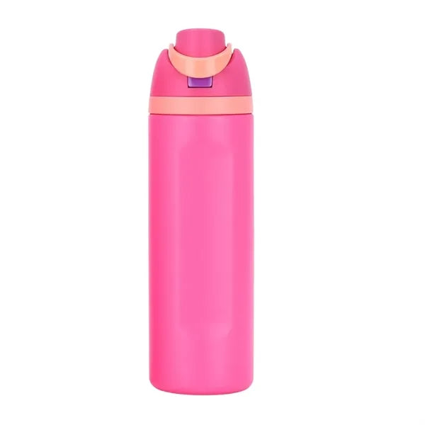 24 Oz. Vacuum Insulated Leak-Proof Water Bottle with Straw