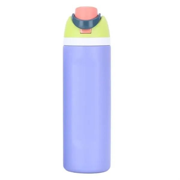 24 Oz. Vacuum Insulated Leak-Proof Water Bottle with Straw