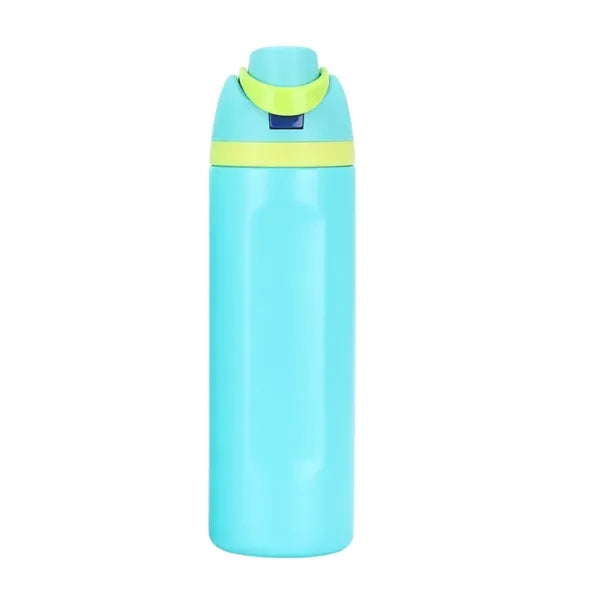 24 Oz. Vacuum Insulated Leak-Proof Water Bottle with Straw