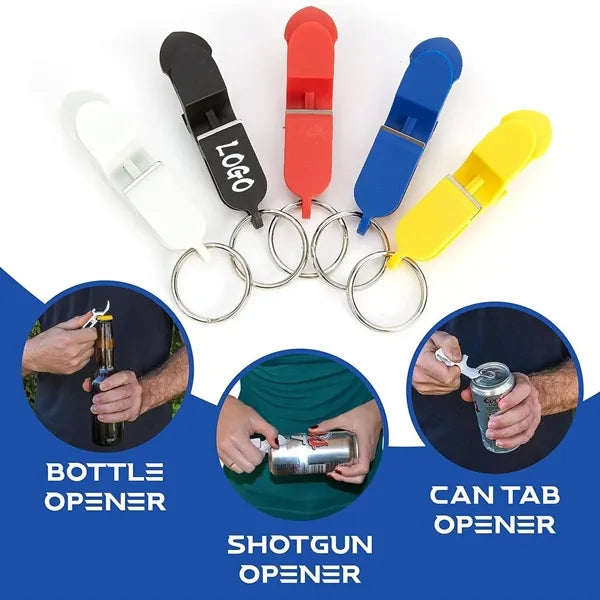 4-in-1 Beer Shotgun tool bottle opener keychain
