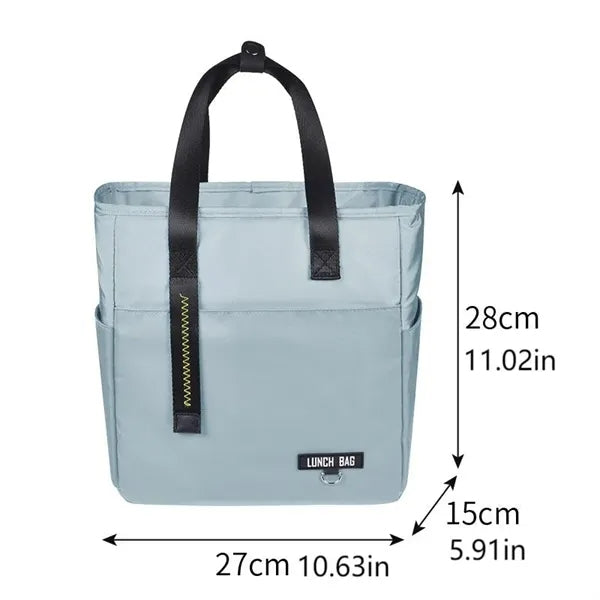 Polyester Portable Multi color Tote Insulated Lunch Bag