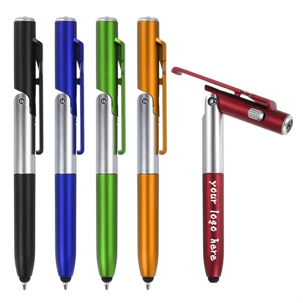 4-in-1 Multifunctional Folding Ballpoint Pen With Led