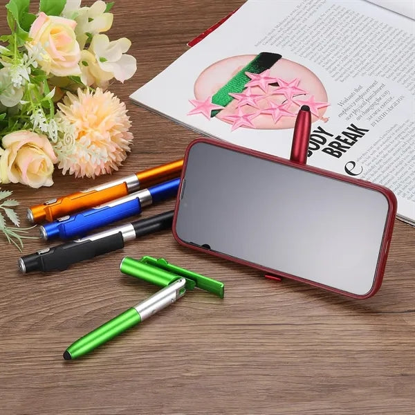 4-in-1 Multifunctional Folding Ballpoint Pen With Led