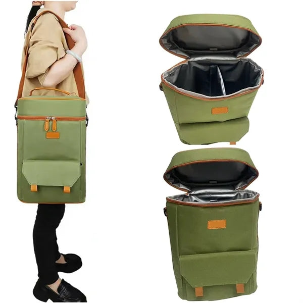 Double Pocket Oxford Cloth Wine Insulation Bag