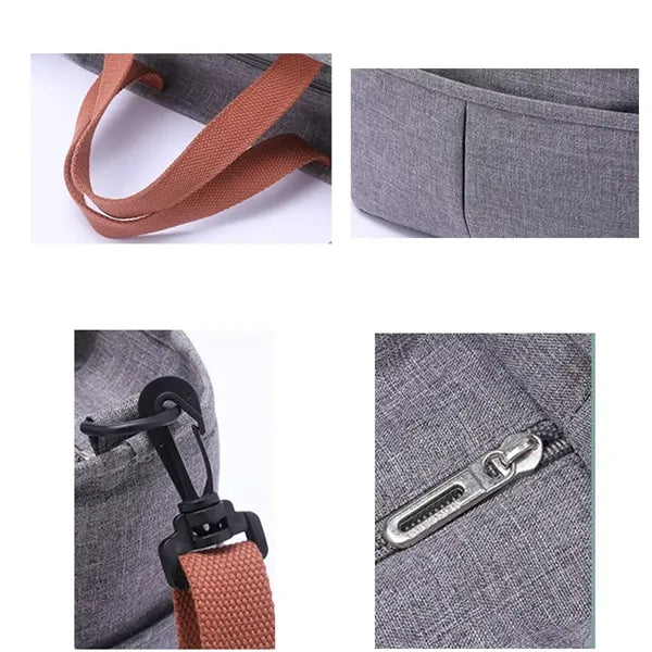 Multi Pockets Thermal Insulated Oxford Lunch Bag