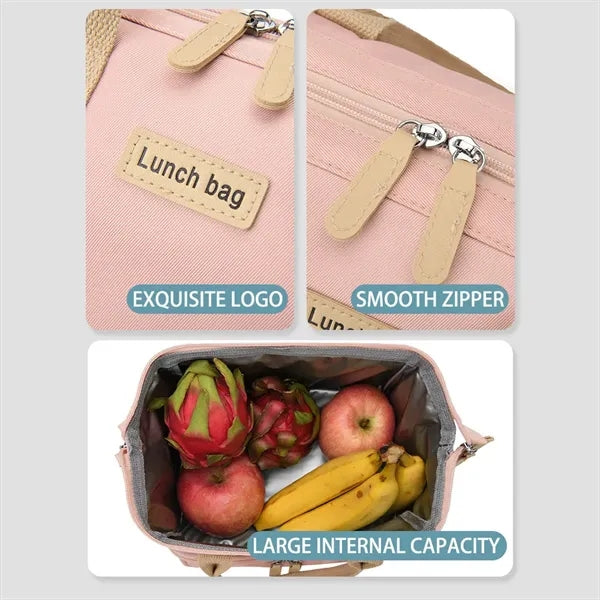 Multi Color Oxford Insulated Lunch Bag