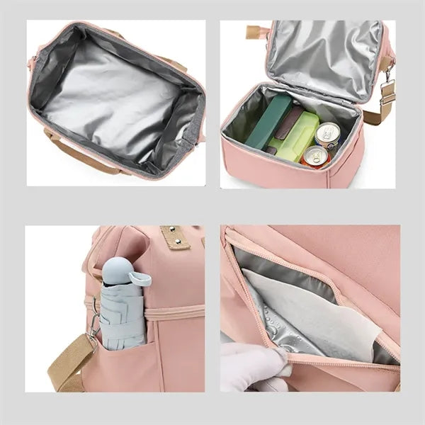 Multi Color Oxford Insulated Lunch Bag