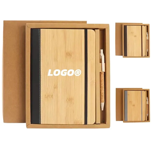 PU Notebook Pen Set Eco Friendly Business Journal Gift Kit