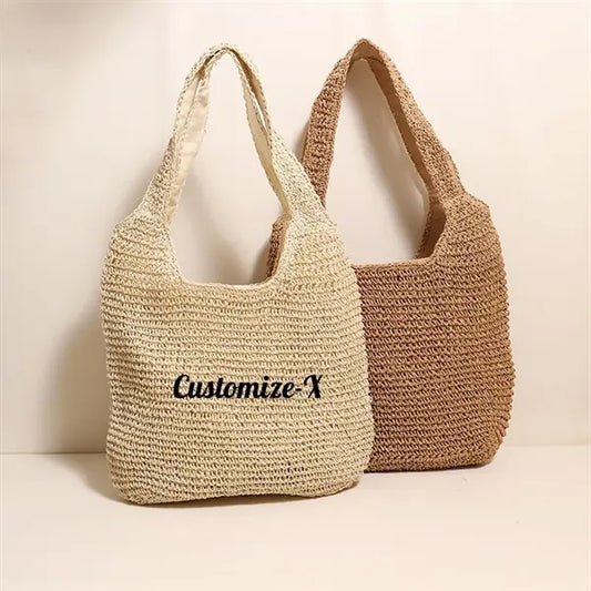 Handwoven Straw Shoulder Bag