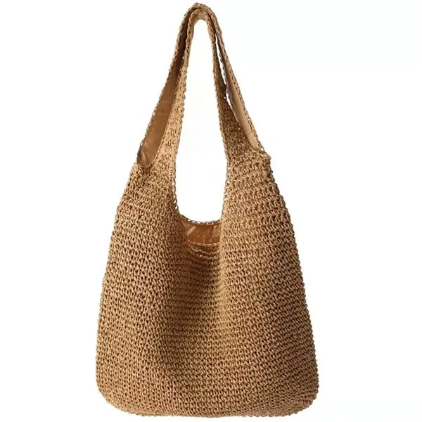 Handwoven Straw Shoulder Bag