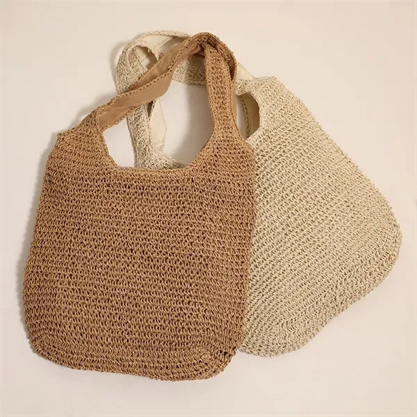 Handwoven Straw Shoulder Bag