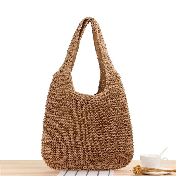 Handwoven Straw Shoulder Bag