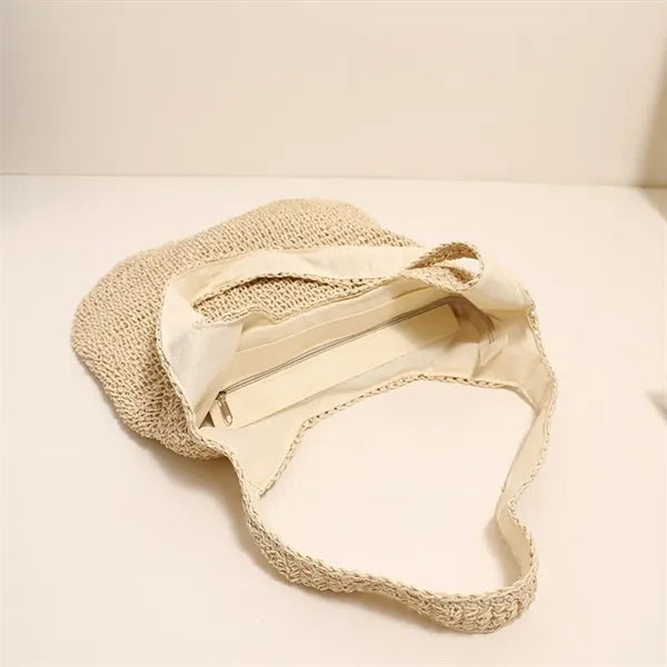 Handwoven Straw Shoulder Bag