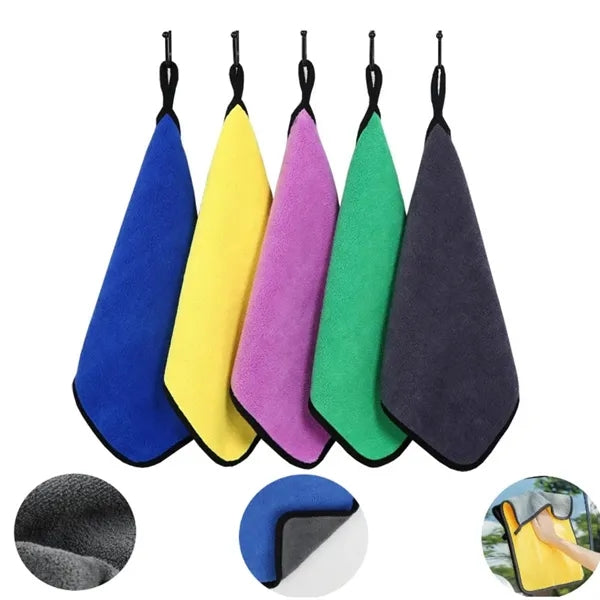Double-Sided Coral Fleece Heavyweight Cleaning towel