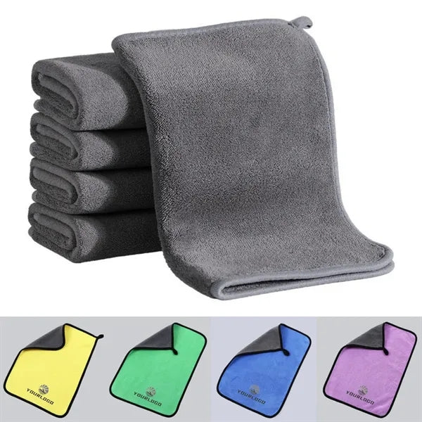 Double-Sided Coral Fleece Heavyweight Cleaning towel