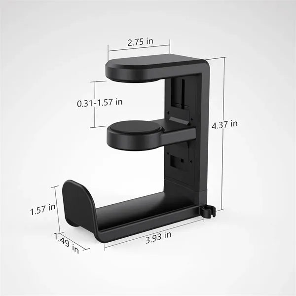 Rotating Headphone Stand Clamp