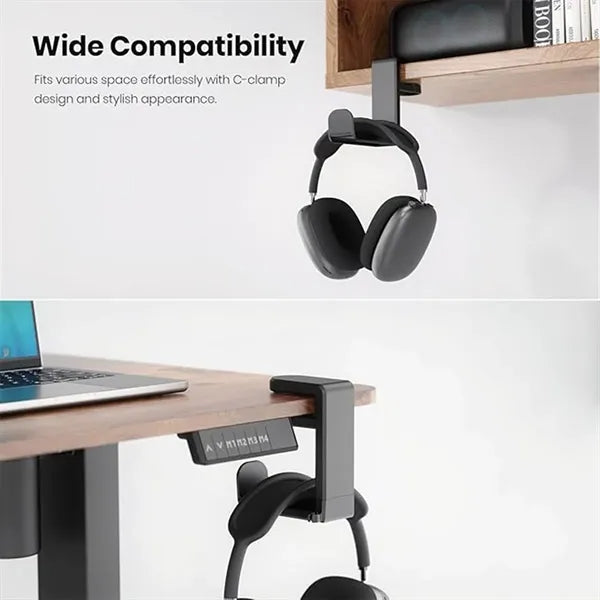 Rotating Headphone Stand Clamp