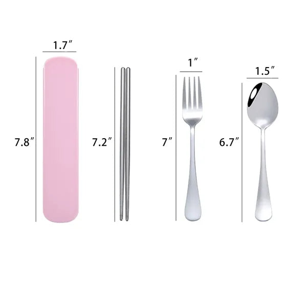 Portable Stainless Steel Cutlery Utensil Kit