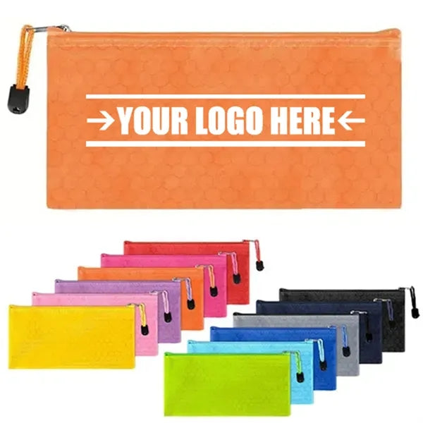 A6 Waterproof Oxford Zipper Pencil Pouch