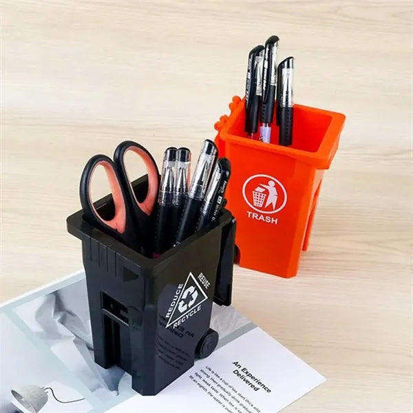 Trash Can Pen Holder