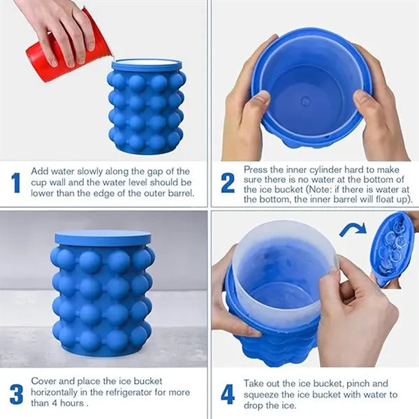 2 in 1 Silicone Ice Cube Maker