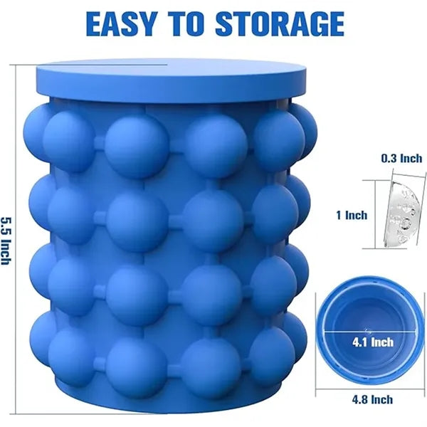 2 in 1 Silicone Ice Cube Maker