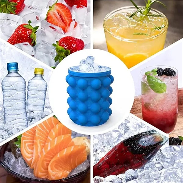 2 in 1 Silicone Ice Cube Maker