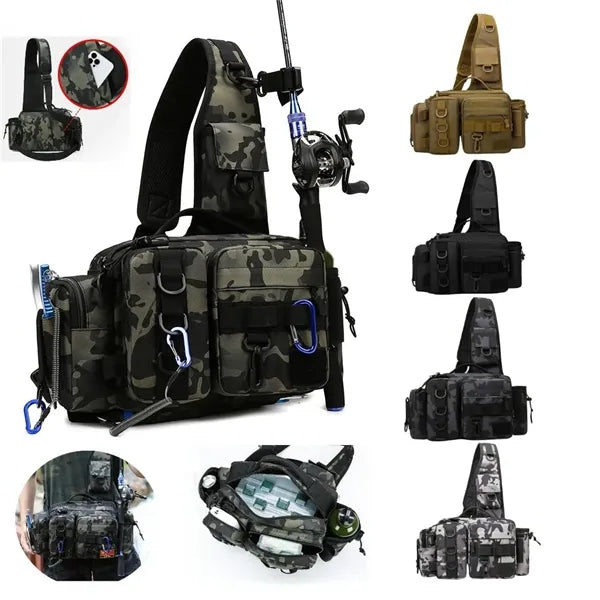 Tactical Angler Shoulder Pack, waist/cross body bag,Lure bag