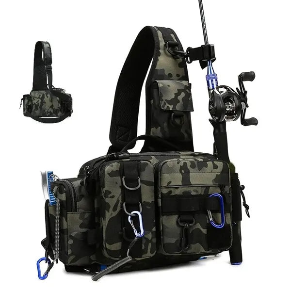 Tactical Angler Shoulder Pack, waist/cross body bag,Lure bag