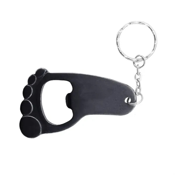 Foot Shape Bottle Opener Keychain