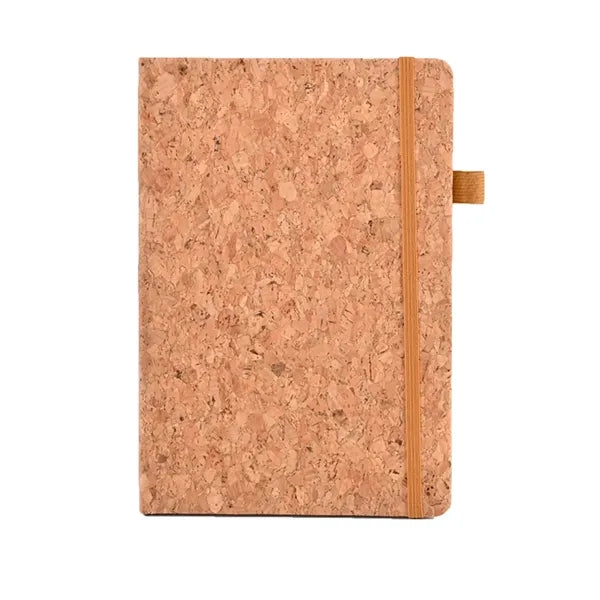 A5 Cork Pu Notebook With Elastic Band