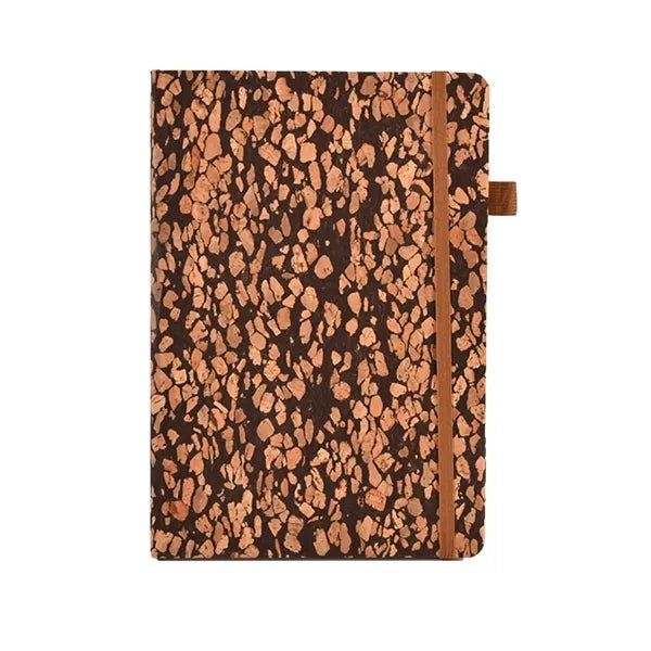 A5 Cork Pu Notebook With Elastic Band