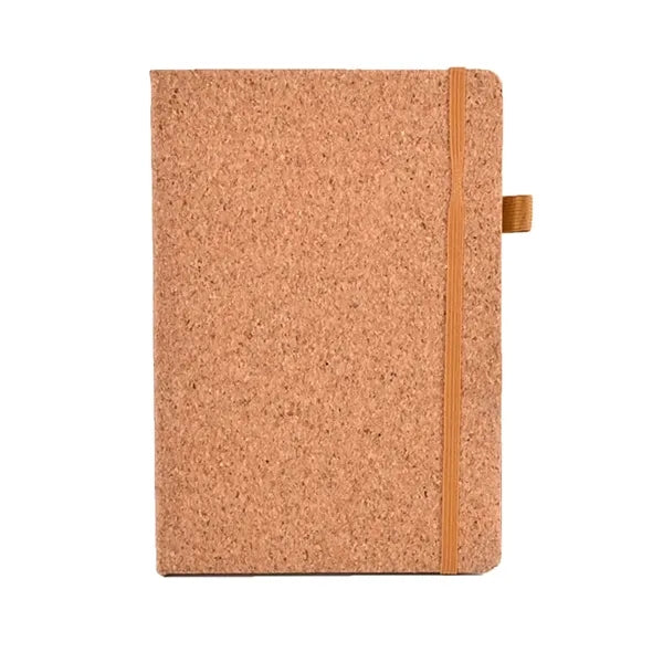 A5 Cork Pu Notebook With Elastic Band
