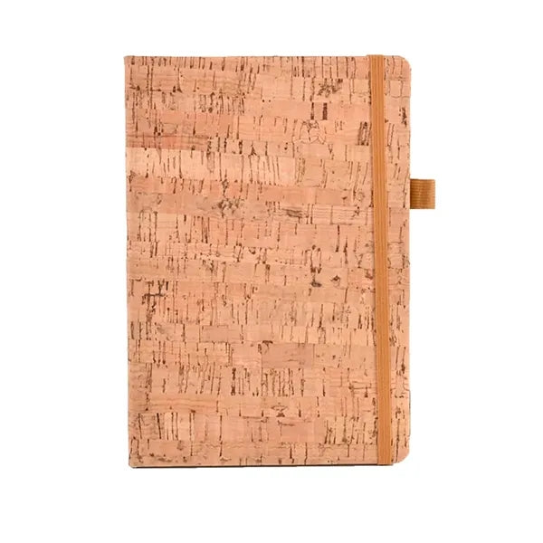 A5 Cork Pu Notebook With Elastic Band