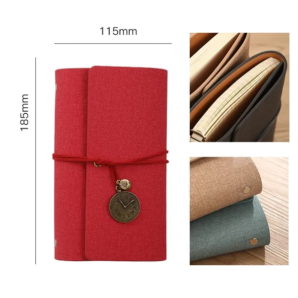 A6 Leather Loose-Leaf Notebook
