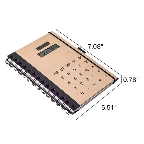 Solar Calculator NoteBook with Pen