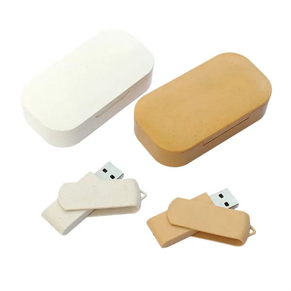 Wheat Straw Usb Drive Set