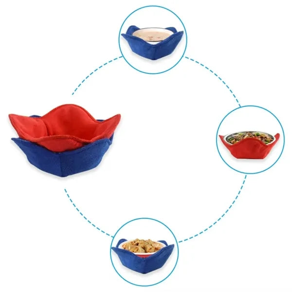 Microwave Bowl Cozy Holder Hot Heat Proof Safe Plate