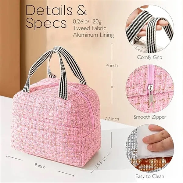 Tweed Lunch Box for Women