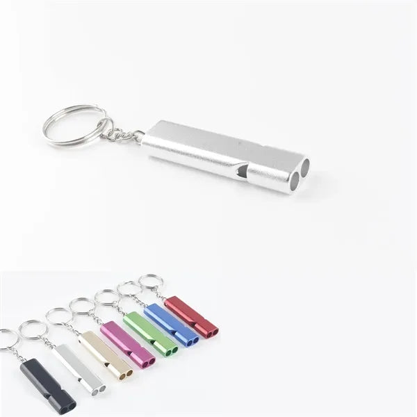 Dual-Tube 120dB Aluminum Survival Whistle