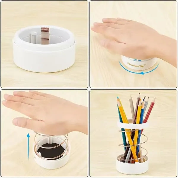 Retractable Metal Wire Pencil Holder Cup for Desk & Office